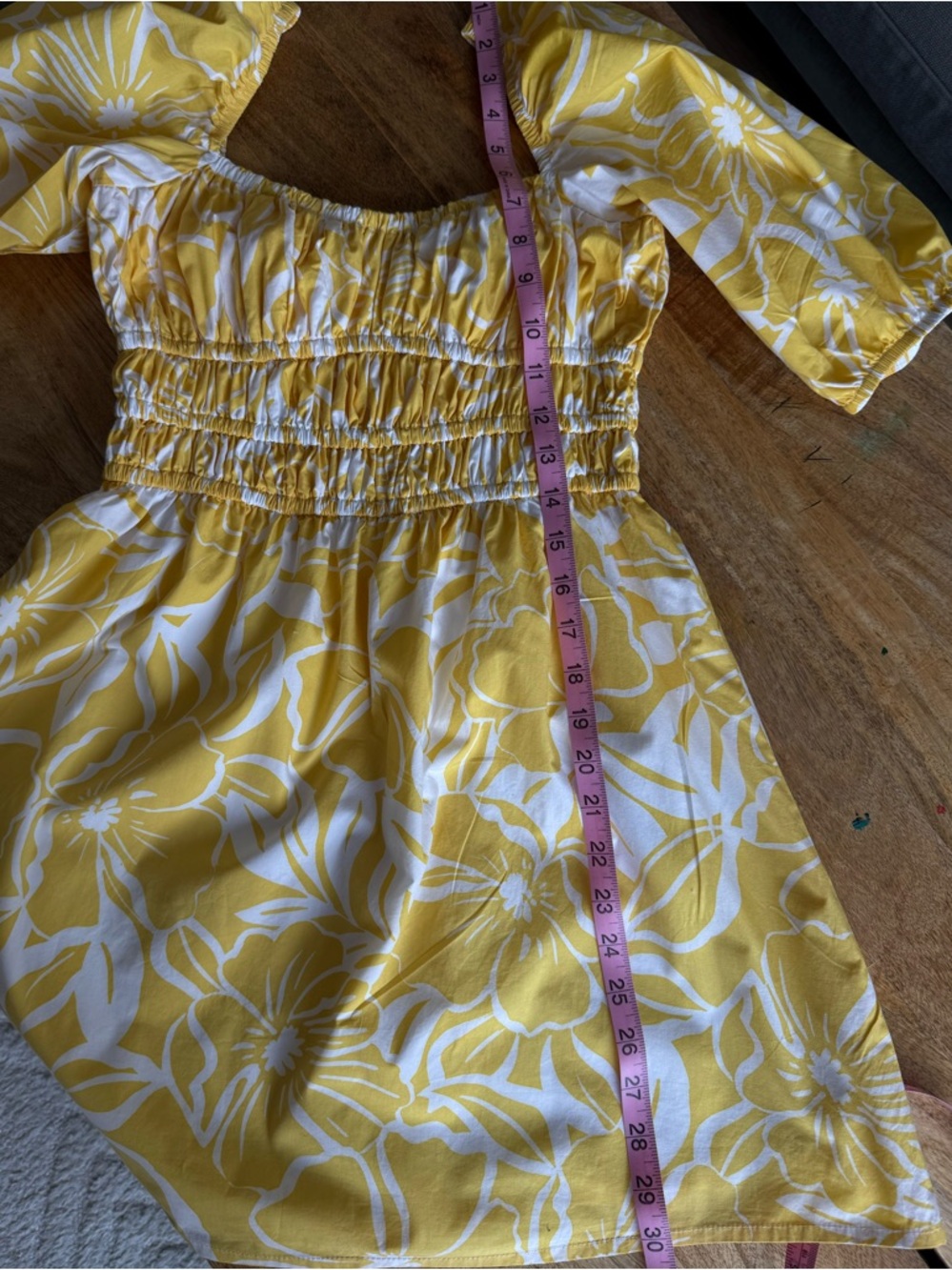 Faithfull Marinelli Floral Mini Dress Yellow Romantic Summer, S - Picture 9 of 13